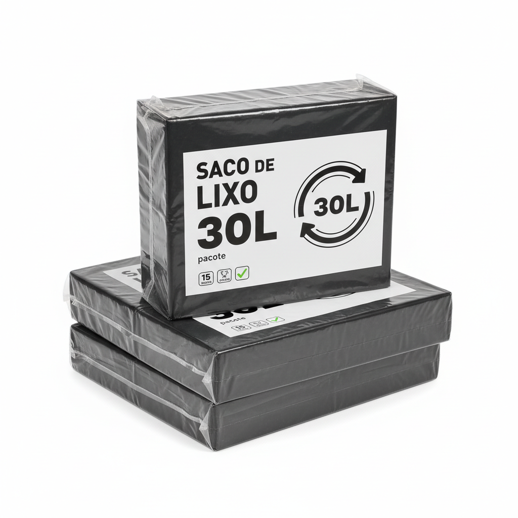 Saco de Lixo 30L (pacote)
